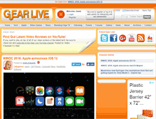 Tablet Screenshot of gearlive.com
